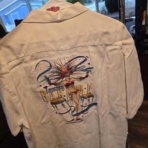 Men's Cream Short Sleeve Shirt